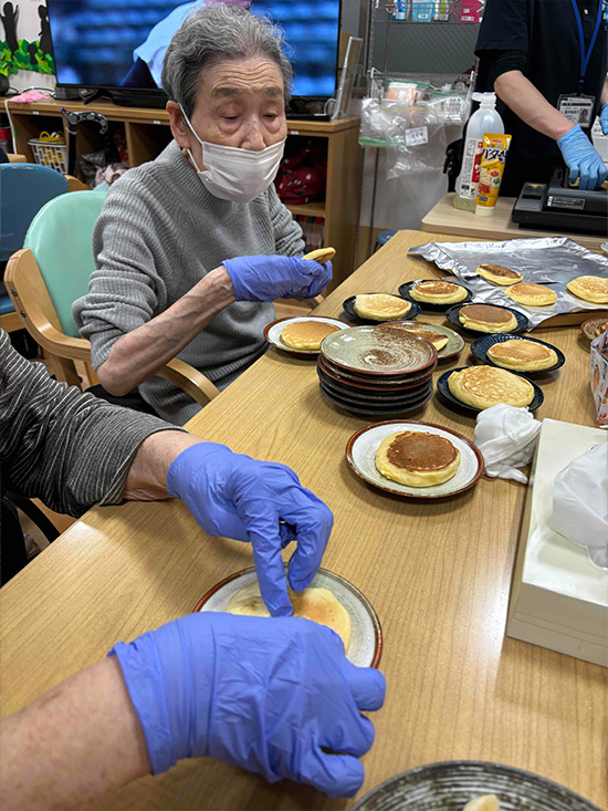 ホットケーキ焼いたよ