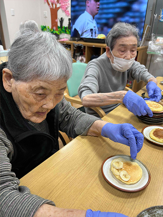 ホットケーキ焼いたよ