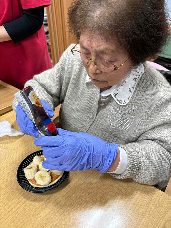 ホットケーキ焼いたよ