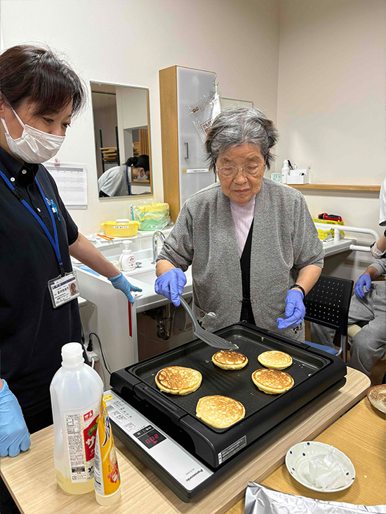 ホットケーキ焼いたよ